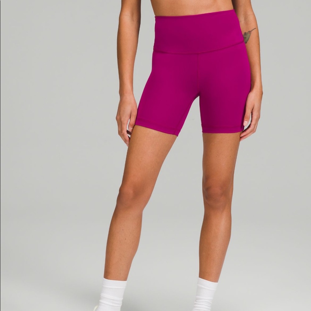 Lululemon Wunder Train High-Rise Short 6" - Magenta Purple Size 4